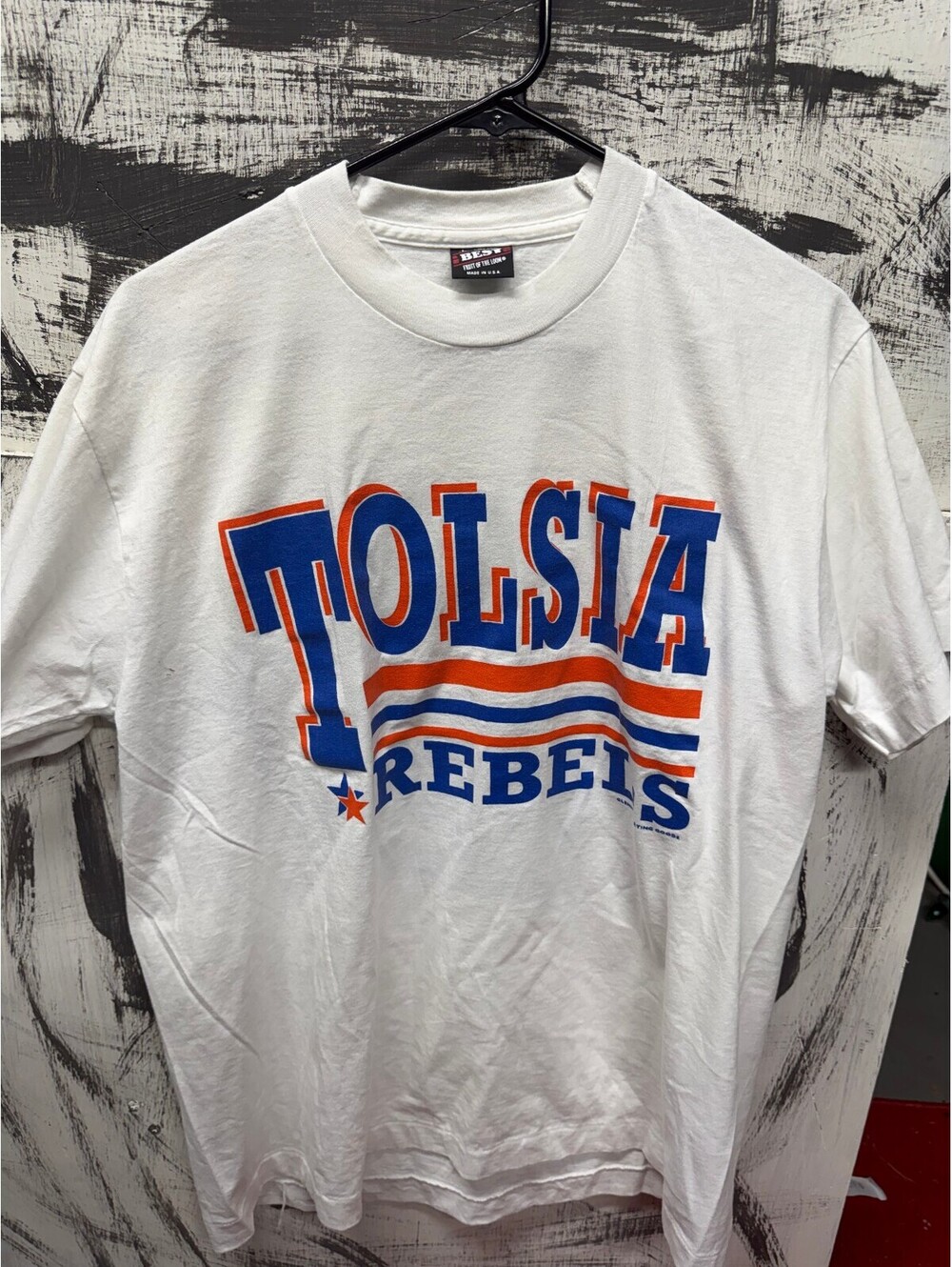 vintage tolsia rebels "fear us" shirt 90s L